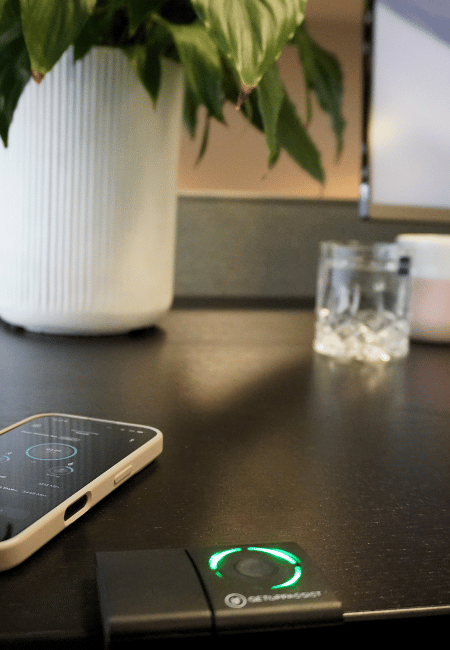 Getupp Assist on a standup desk